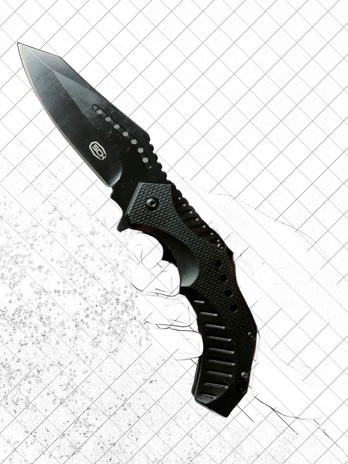 SCK K94 STEEL BLADE, ALUMINIUM HOLDER