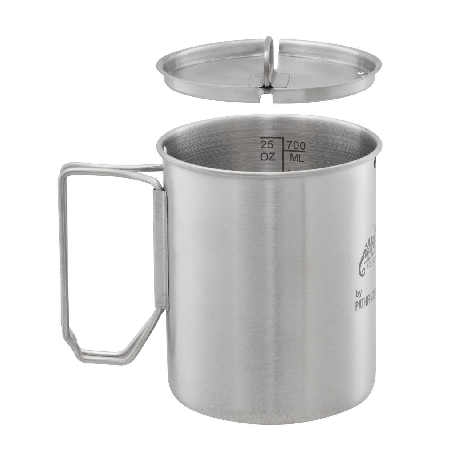PATHFINDER 32 oz. STELL WATER BOTTLE WITH NESTING CUP SET