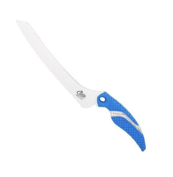 CUDA 9″ TITANIUM BONDED OFFSET SERRATED KNIFE